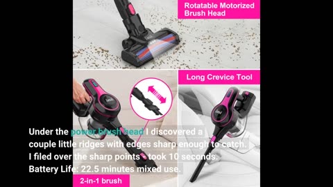 EICOBOT Cordless #Vacuumcleaner Lightweight Stick #Vacuumcleaner 23Kpa-Overview