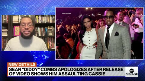 Sean ‘Diddy’ Combs apologizes after release of video showing him assaulting Cassie ABC News