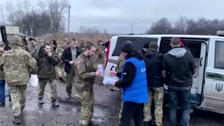 Kyiv releases video of New Year's Eve prisoner exchange