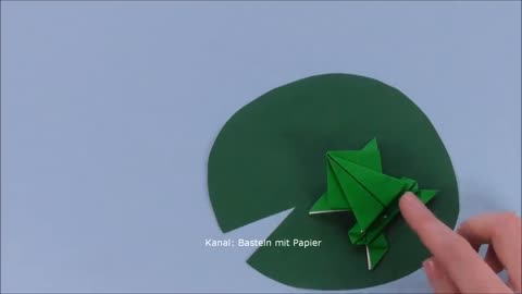 Origami jumping frog: How to make a paper frog that jumps high and far 🐸 Easy tutorial