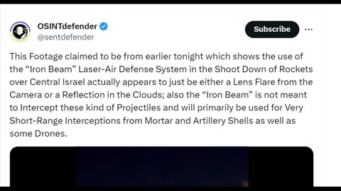 The “Iron Beam” Laser-Air Defense System in the Shoot Down of Rockets