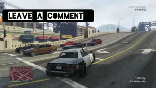 zombie steals police car - GTA 5