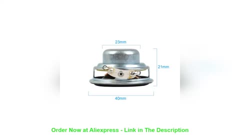 ⭐️ AIYIMA 2Pcs Mini Portable Speakers 40MM 4 Ohm 5W Full Range Speaker Rubber Side NdFeB Magnetic