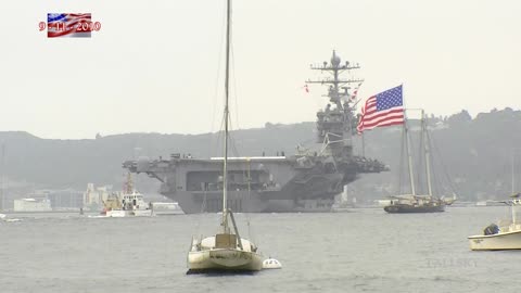 USS Abraham Lincoln, San Diego, CA (music version)