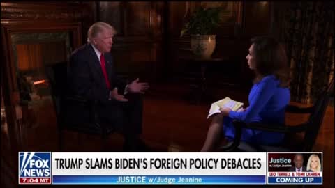 President Donald Trump joins Justice Judge Jeanine on Fox (Full Interview)