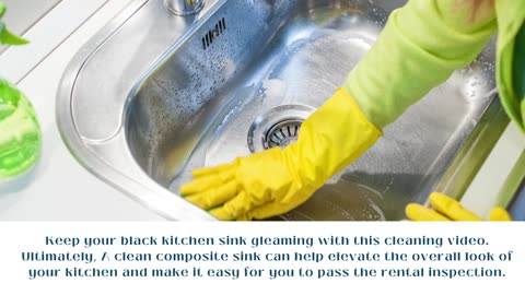 How To Clean A Black Kitchen Sink?