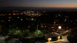 Panoramic city lights view from Carlsbad Westin hotel