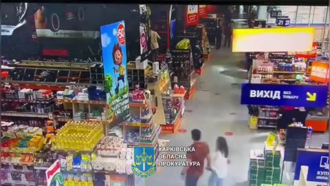 A new terrifying video of the Kharkiv construction mall CCTV cameras.