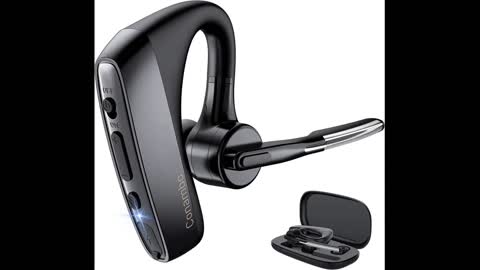 Review: Bluetooth Headset with Microphone,V5.1,Noise Canceling Wireless On Ear Headphones, Blue...