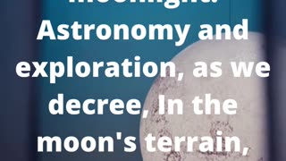 Lunar Reflections: Verses on the Mysteries of the Moon #poem #poetry #shorts #art👍👄🔔🛫✒️