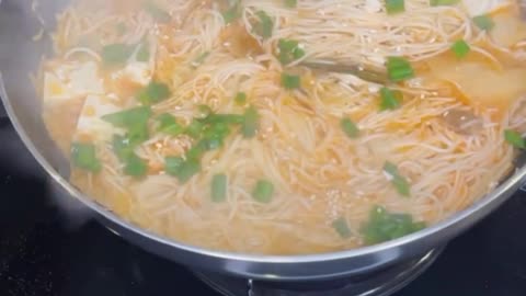 Wife made some kimchi ramen