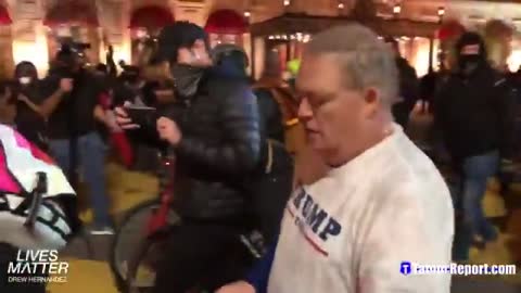 Harrasing and Abusing Trump Supporter - Extra Footage