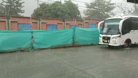 Granizada sorprendió a los habitantes de San Gil este miércoles