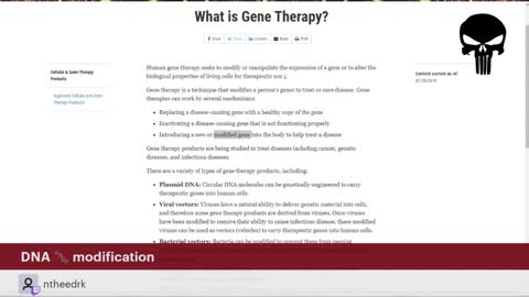 FDA describes what Gene Therapy is with the mRNA "vaccine"