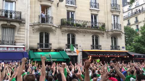 Irish fans at Euro 2016 serenade random French man on balcony