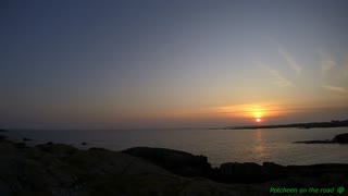 Time lapse Sun Setting Down Over The Atlantic In Connemara