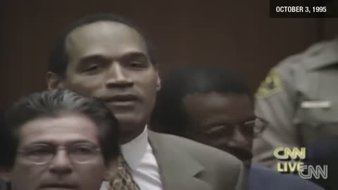 O.J. Simpson verdict is not guilty October 3, 1995