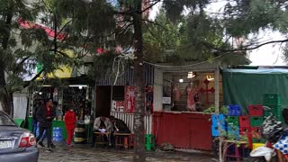 View of Mexico street in Addis Ababa Ethiopia