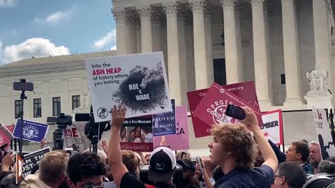 Pro-Lifers Pray in Gratitude Outside of SCOTUS as Roe v. Wade Overturned!