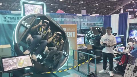 Skyfun New vr products Appeared at USA 2023 IAAPA exhibition !