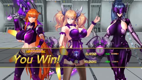 Rin team with Purple Dragon weapons wipes out Hard Secret Garden Rin team PvP / Action Taimanin