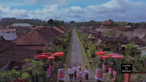 view of the village of Pengliuran Bali, Indonesia
