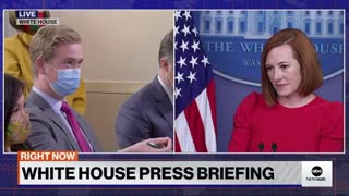 Peter Doocy questions Psaki whether the rules encouraging people to not go to work when sick are different for the President