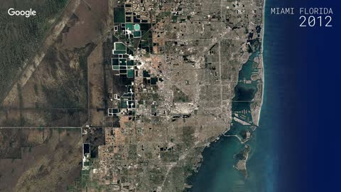 Google Earth Timelapse of Miami Florida.