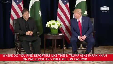 Where do you find reporters like these: Trump asks Imran Khan on Pak reporter’s rhetoric on Kashmir