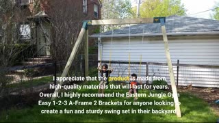 See Ratings: Eastern Jungle Gym Easy 1-2-3 A-Frame 2 Brackets for Swing Set with All Mounting H...