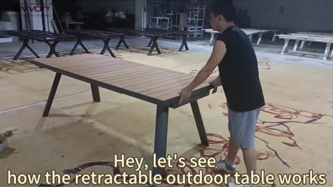 Revamp Your Outdoor Space with a Retractable Table! #retractable #outdoors