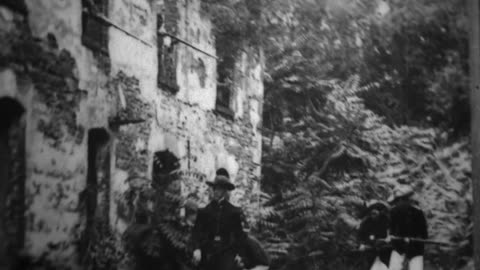 Cuban Ambush During Spanish-American War (1898 Original Black & White Film)
