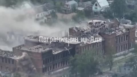 Footage of the current battle in Volchansk