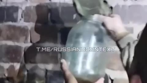 Russian Soldiers So Desperate for Water that They Scrape Condensation from a Basement Ceiling