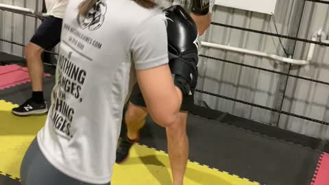 Guys and girls warming up - MacDonald Boxing