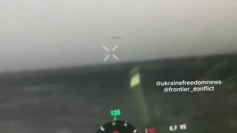 Ukrainian drone operator films huge UFO disc-shaped object over the warzone in Donetsk