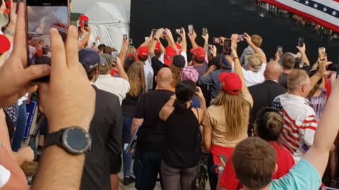 TRUMP Arrives at Jacksonville, FL rally