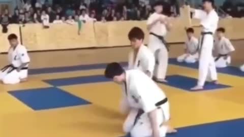 Taekwondo training