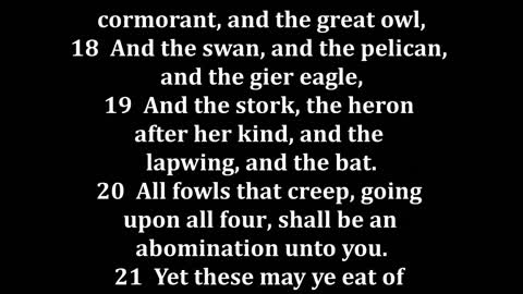 Leviticus 11 King James version