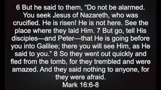 Mark 16:6-8 PODCAST