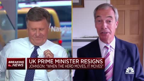 Nigel Farage Explains Why Boris Johnson Resigned, Praises President Trump in Contrast.