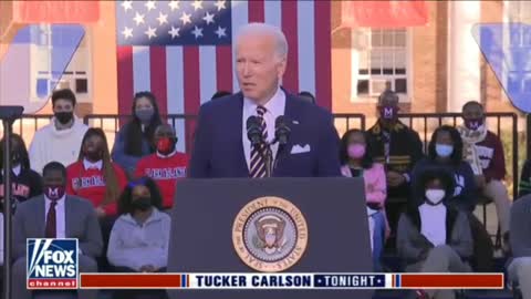 Tucker Carlson: Biden deeply disappointed in America.