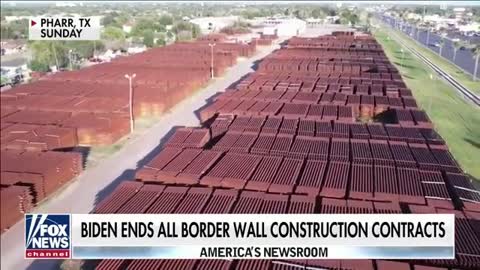 Biden's $100mn Border Wall GRAVEYARD: Piles of rusting metal