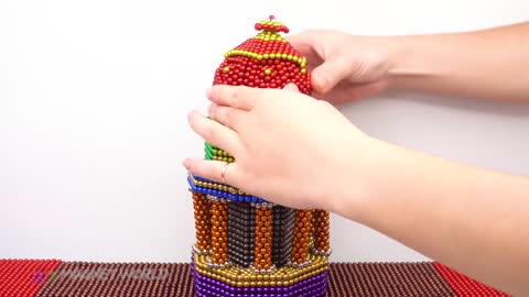 DIY - How To Build United States Capitol From Magnetic Balls (Satisfying)