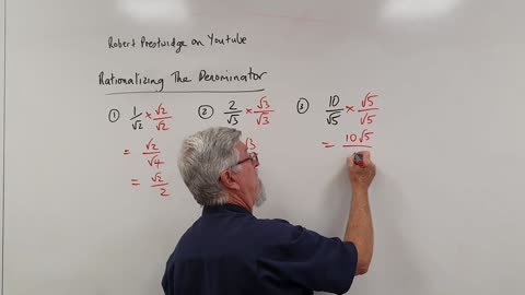 One Minute Math Surds 01 Rationalizing the Denominator
