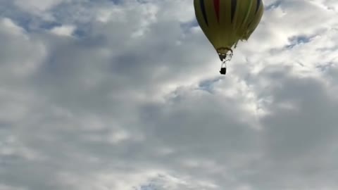 Hot Air Balloon Hits Power Lines And Bursts Into Flames