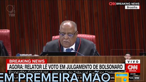 Relator vota pela inelegibilidade de Bolsonaro por 8 anos a partir das Eleições 2022