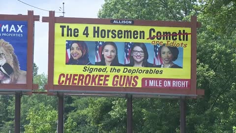 WTVC report on Cherokee Guns billboard