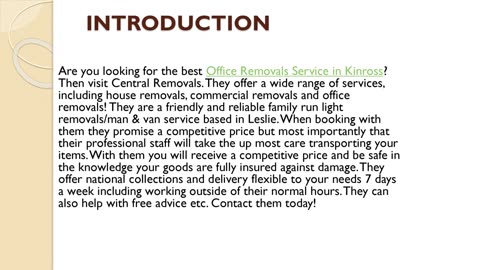 Best Office Removals Service in Kinross