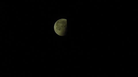 Time lapse of the lunar eclipse July 28, 2018
